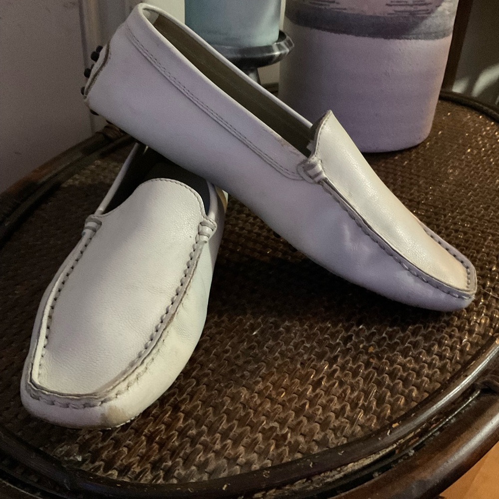 VINTAGE Tod's driving loafers Y2K  Size 7 women's light blue